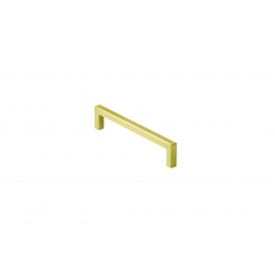 128 Square D Handle (Brushed Brass)