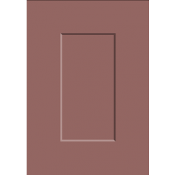 Carrick Sample Door in Supermatt Rusty Red