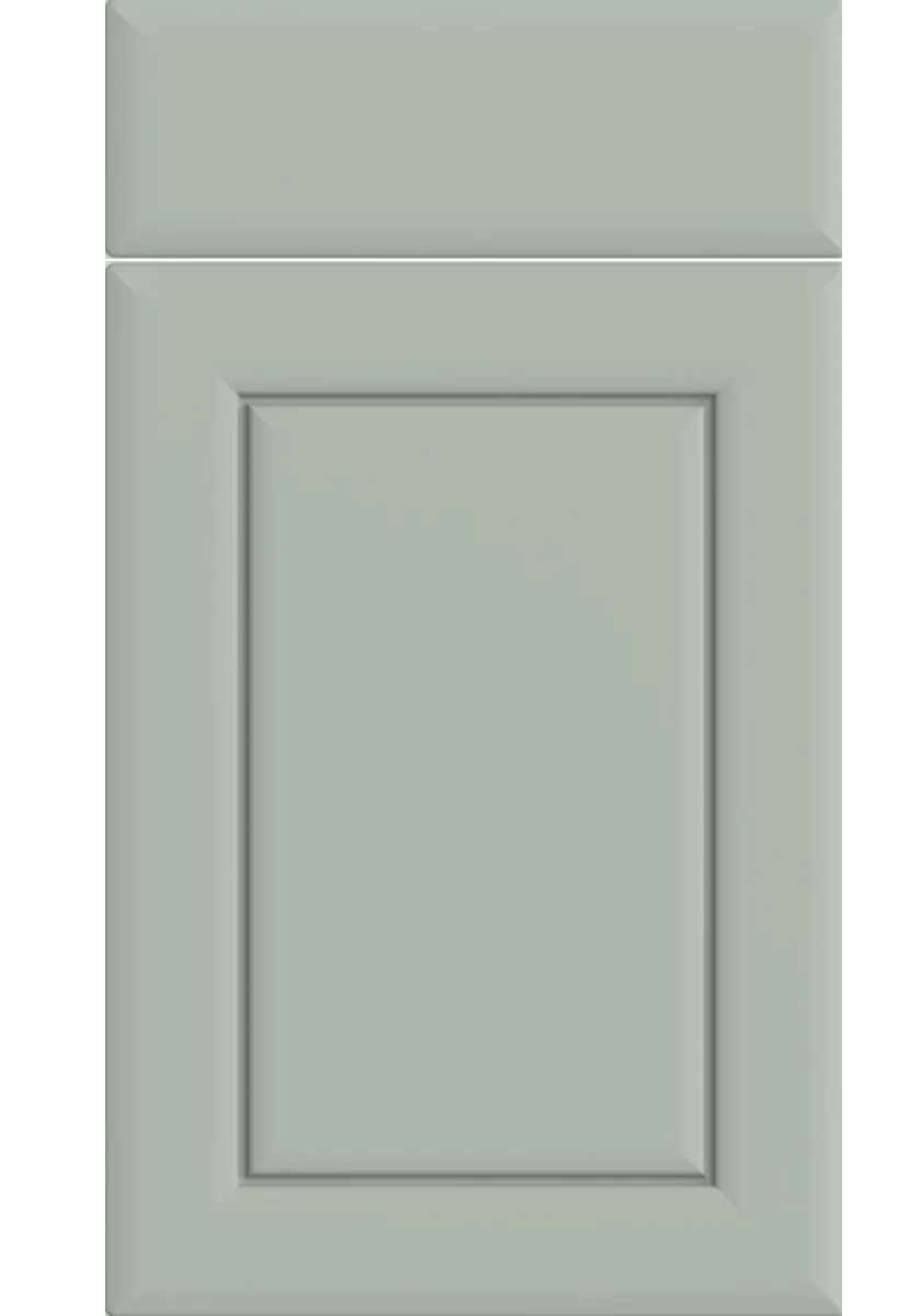 Ashford Grooved kitchen door and drawer front in Matt Pistachio