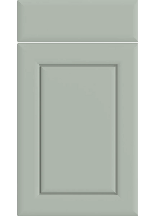Ashford Grooved kitchen door and drawer front in Matt Pistachio