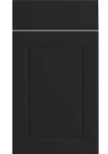 Ashford Supermatt Black kitchen cupboard door