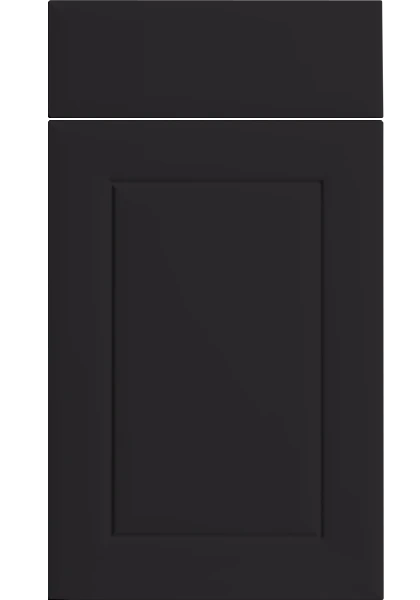 Ashford Supermatt Black kitchen cupboard door