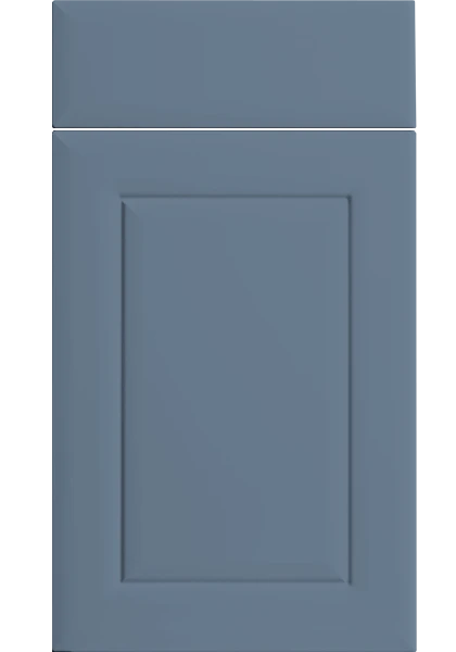 Ashford Supermatt Misty Blue kitchen cupboard door