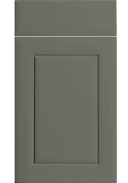 Ashford Supermatt Smoke Green kitchen cupboard door