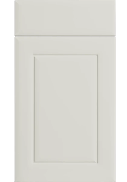 Ashford Supermatt White Grey kitchen cupboard door