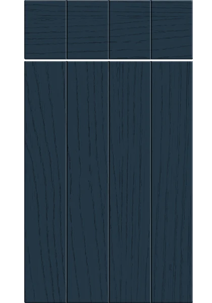 Austin Paint Flow Matt Indigo Blue kitchen cupboard door