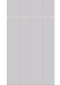 Austin Porcelain White kitchen cupboard door