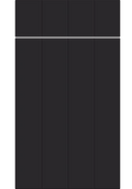 Austin Supermatt Black kitchen cupboard door