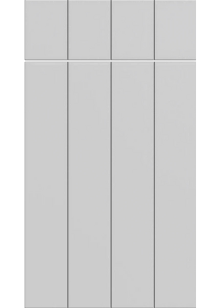 Austin grooved kitchen door in Supermatt Dove Grey