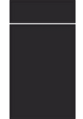 Aysgarth Supermatt Black kitchen cupboard door