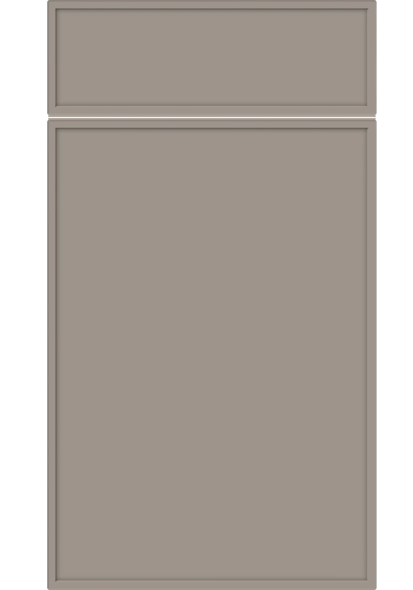 Aysgarth Shaker kitchen door and drawer front in Supermatt Clay Grey