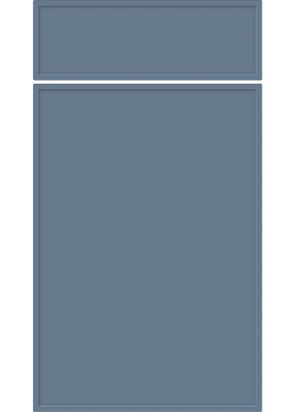 Aysgarth Supermatt Misty Blue kitchen cupboard door