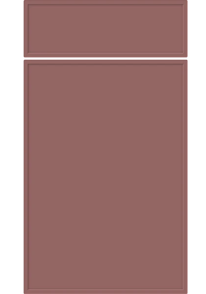 Aysgarth Supermatt Rusty Red kitchen cupboard door