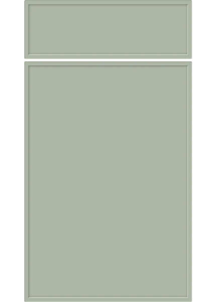 Aysgarth Supermatt Sage Green kitchen cupboard door