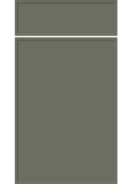 Aysgarth Supermatt Smoke Green kitchen cupboard door