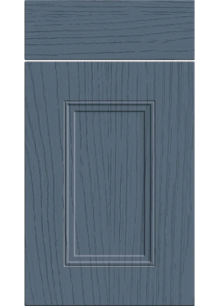 Buxton Paint Flow Matt Colonial Blue kitchen cupboard door
