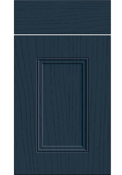 Buxton Paint Flow Matt Indigo Blue kitchen cupboard door