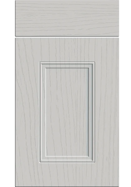 Buxton Paint Flow Matt Light Grey kitchen cupboard door