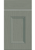 Buxton Paint Flow Matt Sage Green kitchen cupboard door