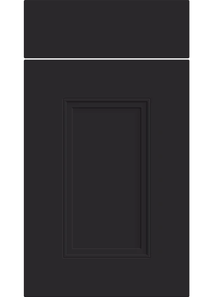 Buxton Supermatt Black kitchen cupboard door