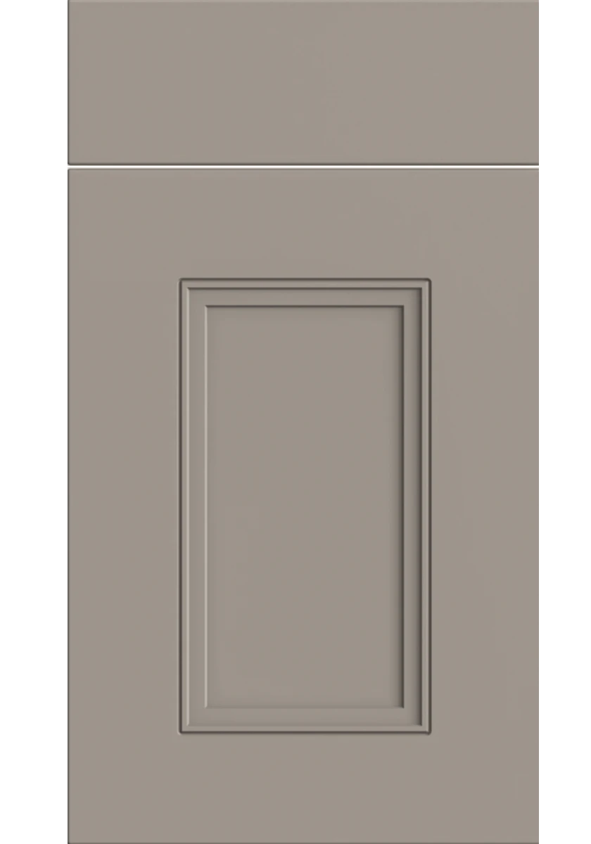Buxton Shaker kitchen door and drawer front in Supermatt Clay Grey