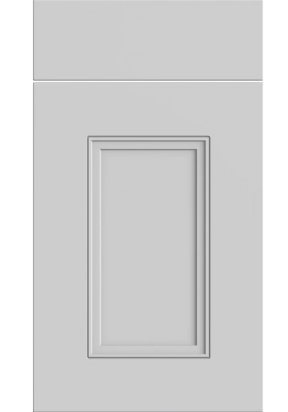 Buxton shaker kitchen door in Supermatt Dove Grey