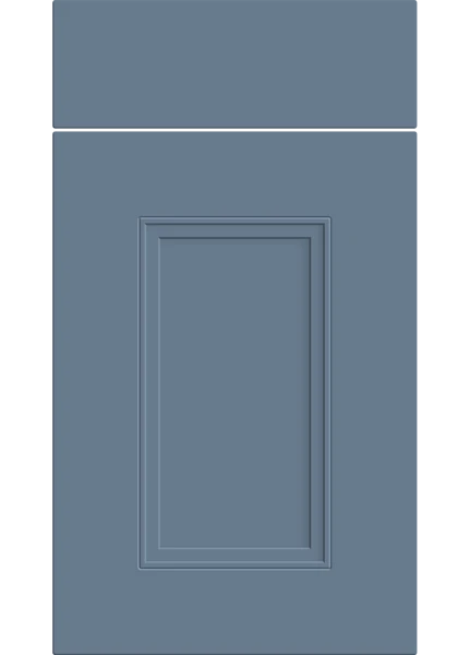 Buxton Supermatt Misty Blue kitchen cupboard door