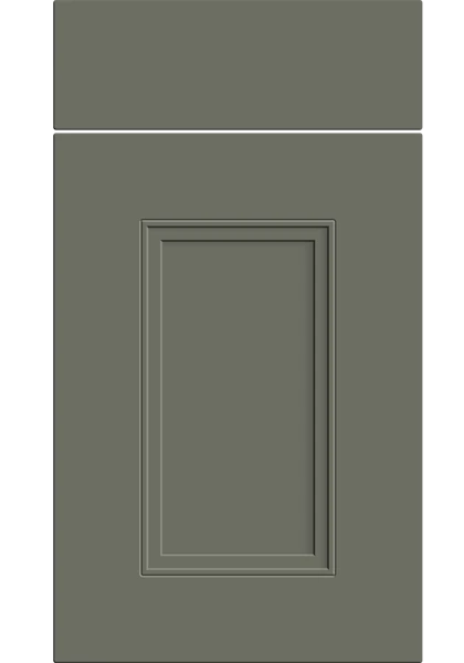 Buxton Supermatt Smoke Green kitchen cupboard door