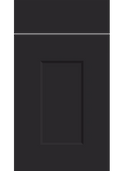 Cambridge Supermatt Black kitchen cupboard door