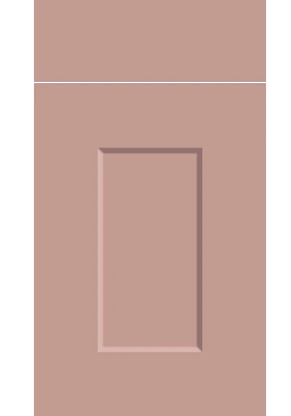 Cambridge Supermatt Blush Pink kitchen cupboard door