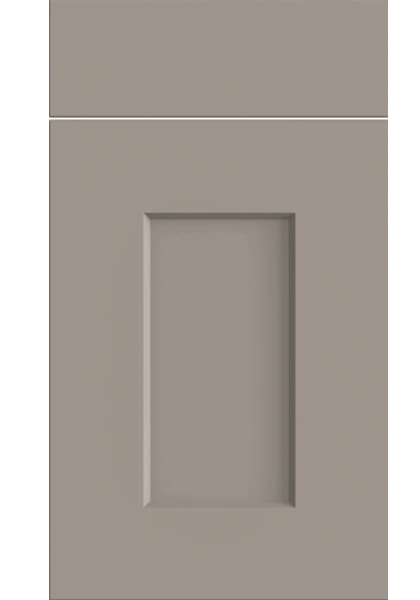 Cambridge Shaker kitchen door and drawer front in Supermatt Clay Grey