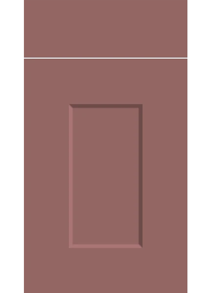 Cambridge Supermatt Rusty Red kitchen cupboard door