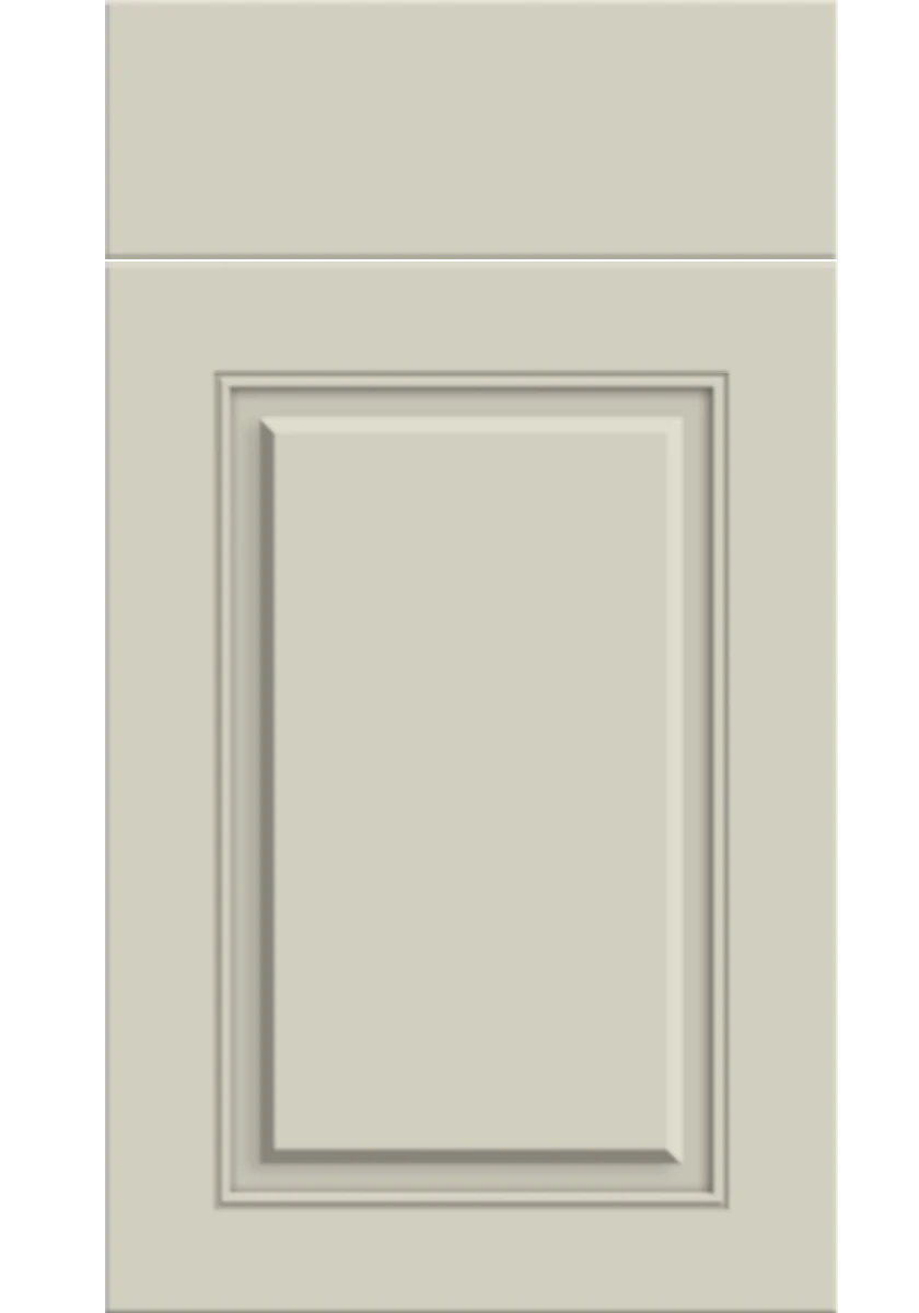 Carlton Panel kitchen door and drawer front in Matt Mussel