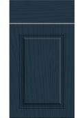 Carlton Paint Flow Matt Indigo Blue kitchen cupboard door