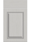 Carlton Paint Flow Matt Light Grey kitchen cupboard door