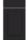 Carlton Supermatt Black kitchen cupboard door
