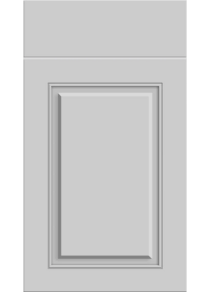 Carlton panel kitchen door in Supermatt Dove Grey