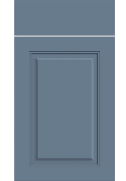 Carlton Supermatt Misty Blue kitchen cupboard door