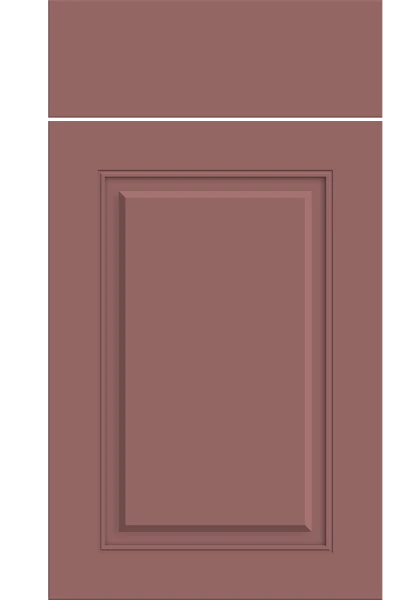 Carlton Supermatt Rusty Red kitchen cupboard door