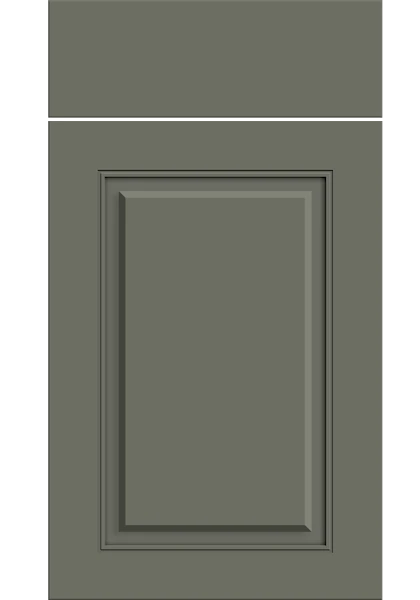 Carlton Supermatt Smoke Green kitchen cupboard door