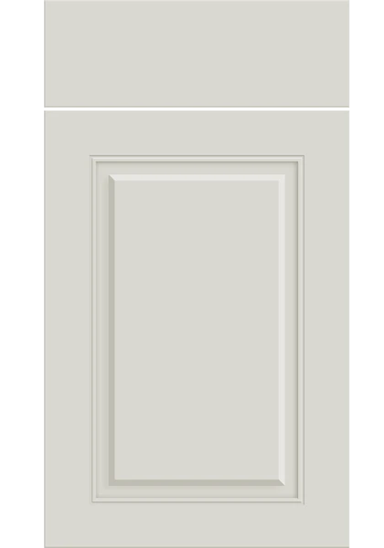 Carlton Supermatt White Grey kitchen cupboard door