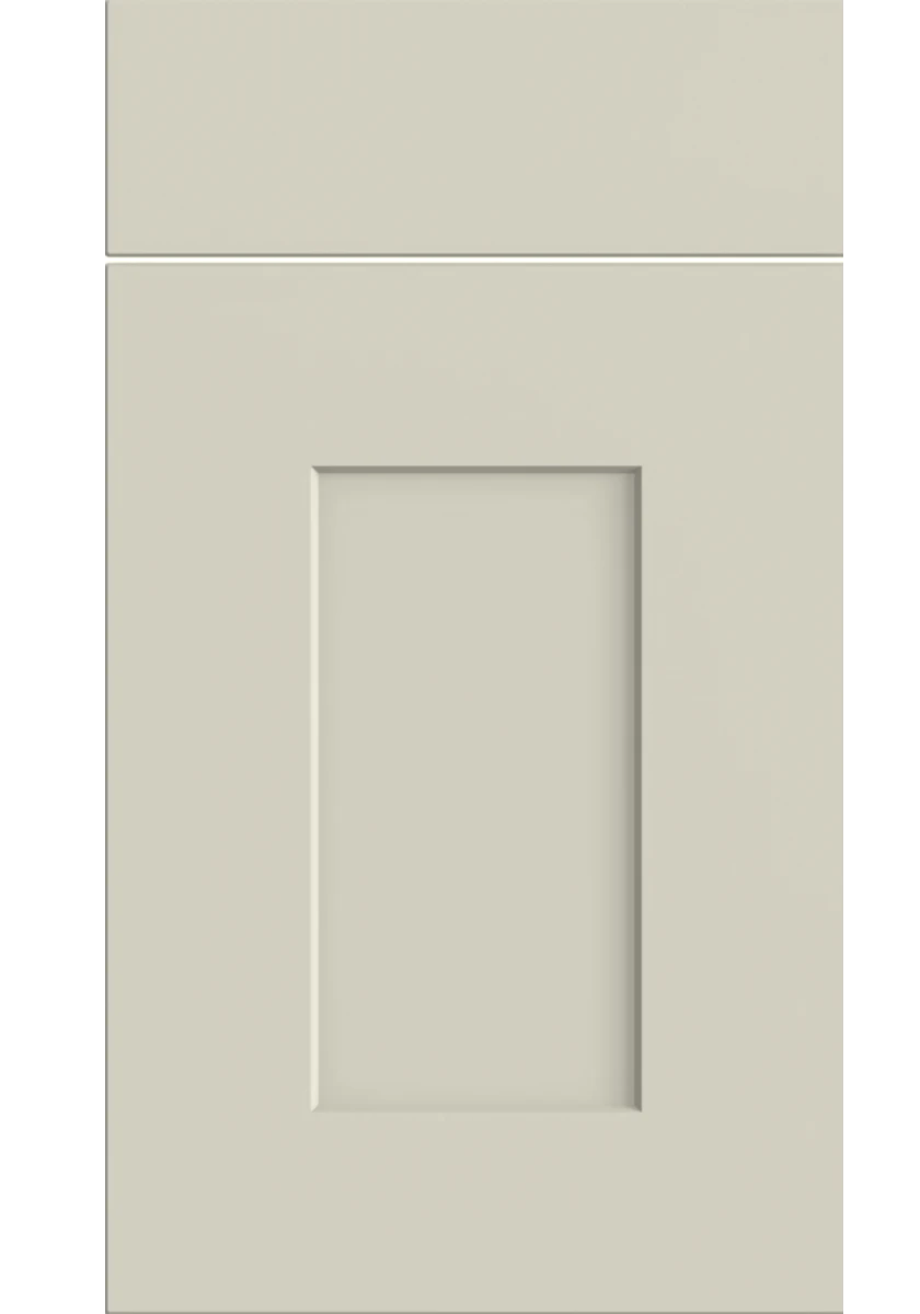 Carrick Shaker kitchen door and drawer front in Matt Mussel