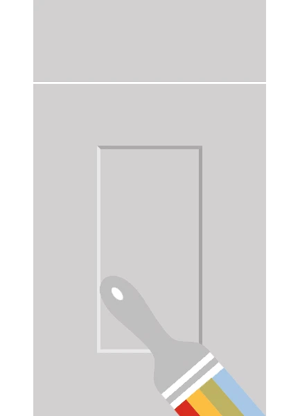 Carrick Paint Ready kitchen cupboard door