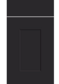 Carrick Supermatt Black kitchen cupboard door