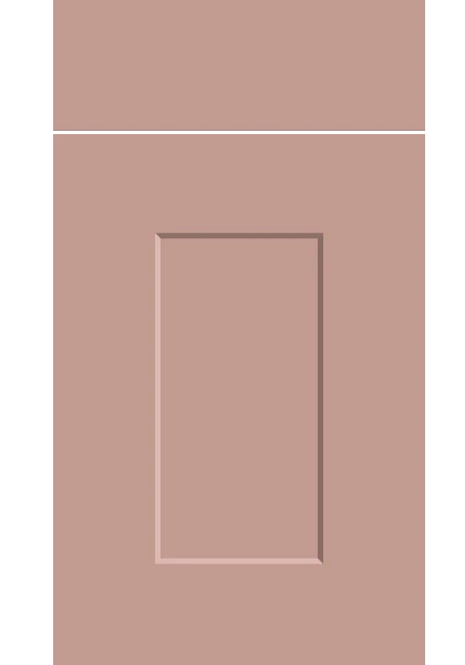 Carrick Supermatt Blush Pink kitchen cupboard door