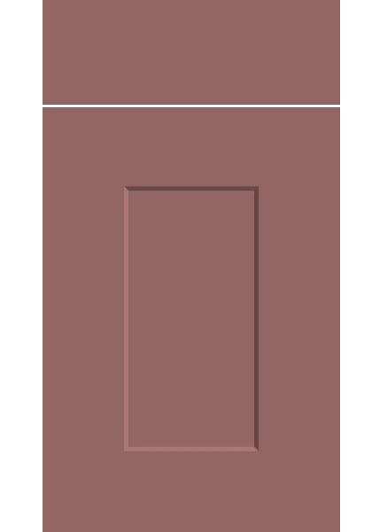 Carrick Supermatt Rusty Red kitchen cupboard door
