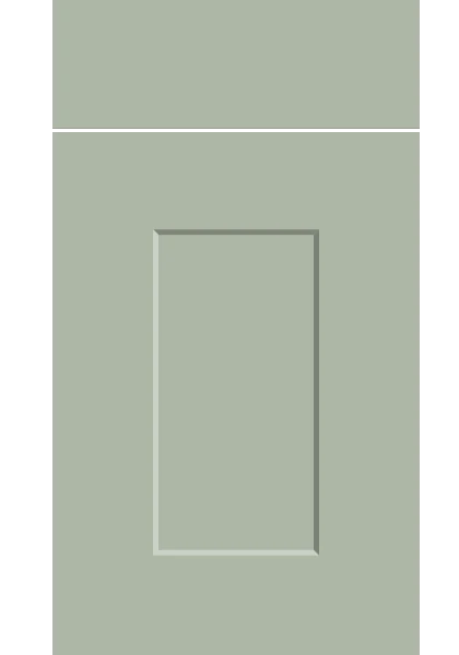 Carrick Supermatt Sage Green kitchen cupboard door