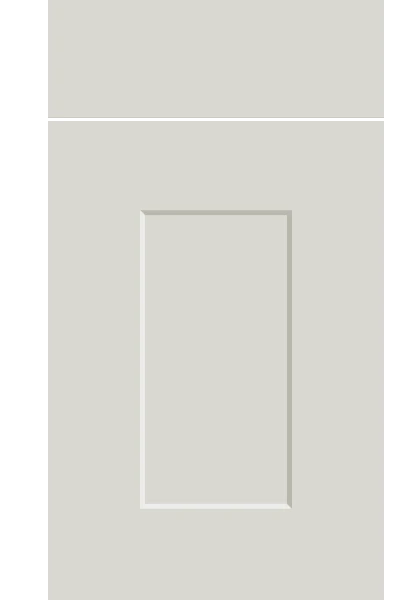 Carrick Supermatt White Grey kitchen cupboard door