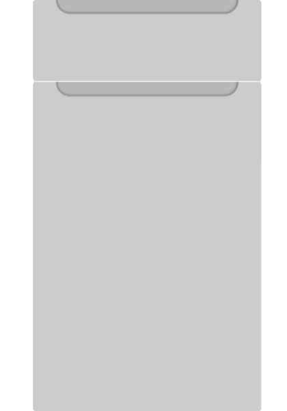 Chelsea handleless kitchen door in Supermatt Dove Grey