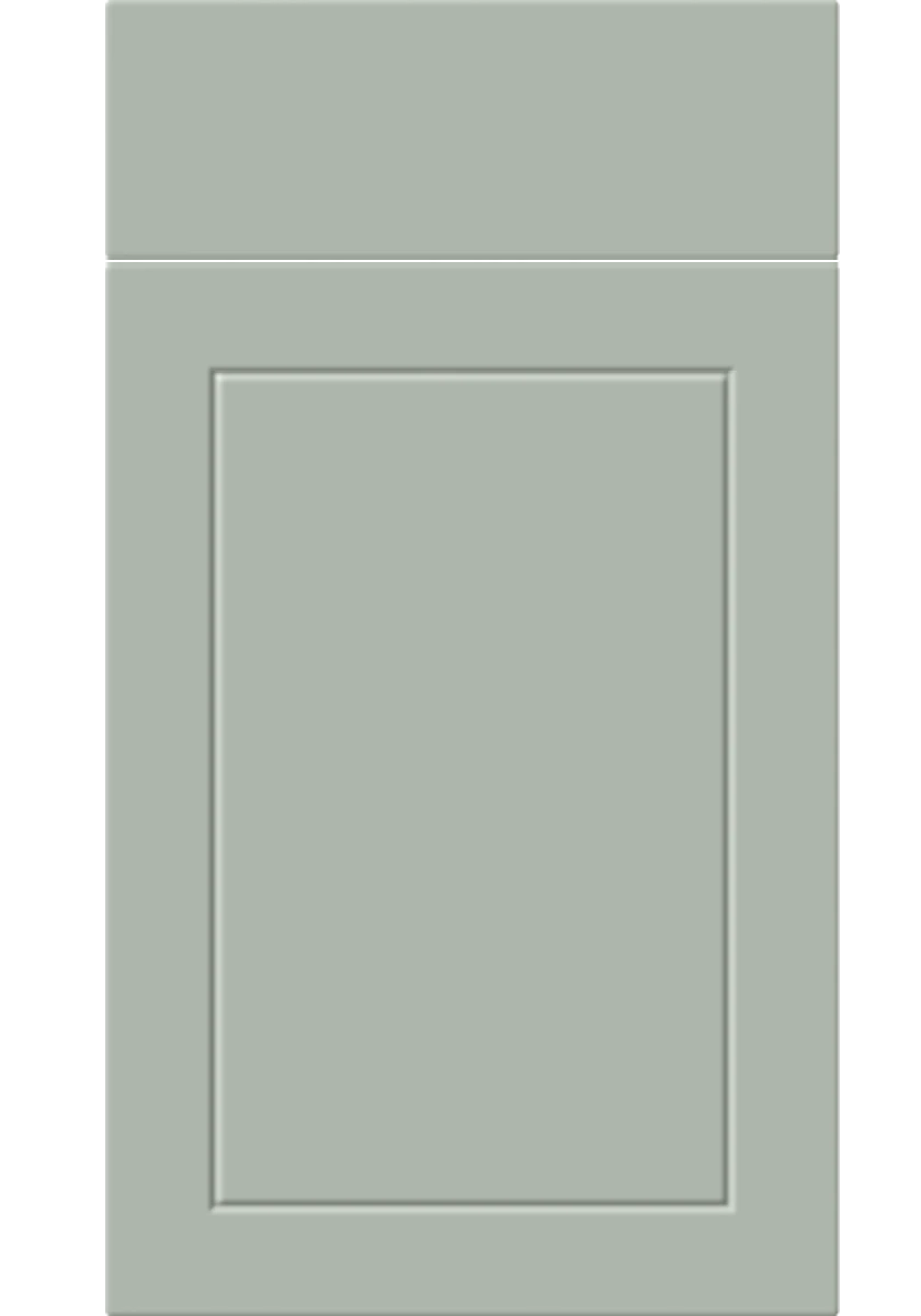 Dalton Grooved kitchen door and drawer front in Matt Pistachio